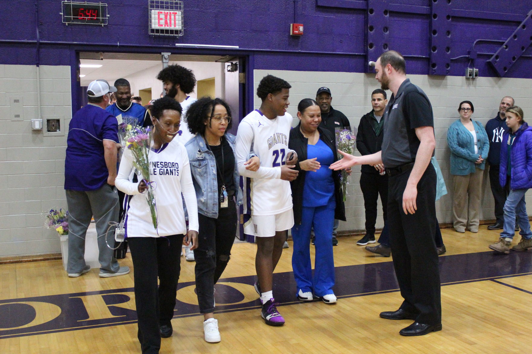 Waynesboro boys basketball senior night